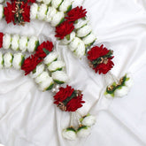 Pack of 2 Wedding Arch Flower Garlands, Welcome bride & Groom Garlands, Home Party Garlands Gift, Return Gift, Anniversary Couple Gift